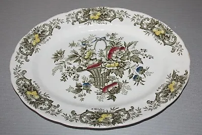 Buy Staffordshire England Ridgway 'Old English Bouquet' Serving Plate Meat Plate • 21.71£