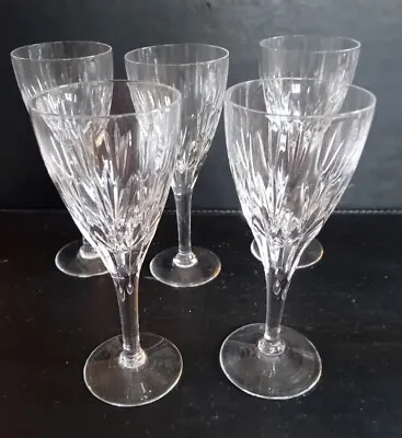 Buy Stunning Set 5 Stuart Cut Glass  Sherry/ Port Glasses, Salisbury / Lichfield • 15£