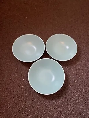 Buy 3 X Vintage Poole Pottery Twintone - Ice Green  Bowls • 10£