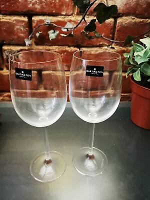 Buy Dartington Crystal Wine Glasses X 2  Red Wine Or Degustation Glasses With Labels • 6.99£