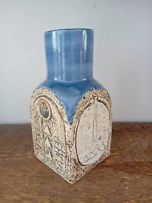Buy Troika Pottery Vase, Blue, Cream And Brown In Colour Very Good Condition  • 147.45£