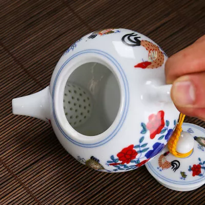 Buy Loose Tea Brewing Pot Reusable Ceramic Portable Tea Kettle Retro Style • 14.68£