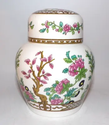 Buy Vintage Coalport Porcelain Indian Tree Pattern Ginger Storage Tea Jar Caddy B1 • 20£