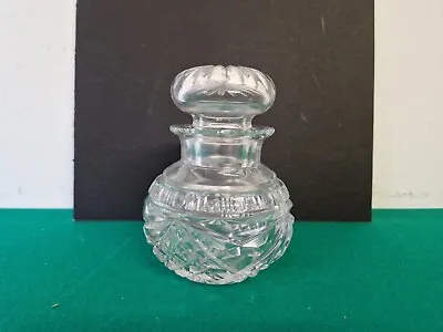 Buy Quality 14 Cm Heavy Cut Lead Crystal Glass Lidded Jar • 2.99£