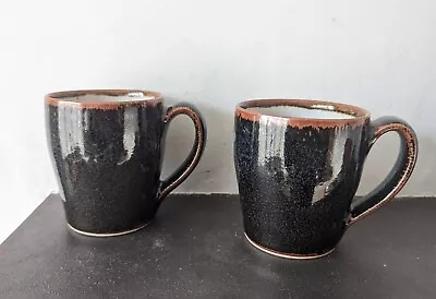 Buy Pair Studio Pottery Mugs By Andrew Crouch Stoneware Marches Pottery • 34.99£