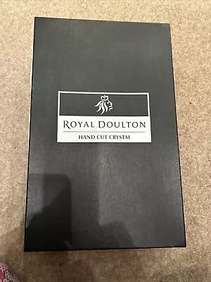 Buy Royal Doulton Hand Cut Fine Lead Crystal Long Stem Wine Glasses Set Of 6 • 80£