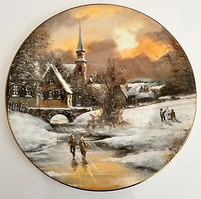 Buy Fenton Bone China Rural Seasons Winter 9” Decorative Plate By F. Noha • 3.99£