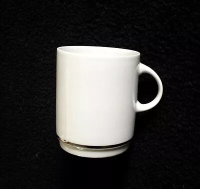Buy Thomas Germany 3 Inch High White Thick Silver Band Cup X1 C1959-77 (2 Avail) • 7.50£