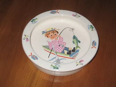 Buy Vintage Figgjo Flint Norway Childs Nursery Ware Baby`s Plate Dish * 1950`s • 25£