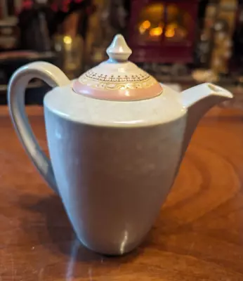 Buy Poole Pottery Twintone Grey & Pink Coffee Pot / Teapot • 4£