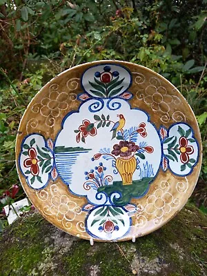 Buy Good 18th Century Dutch Delft Polychrome Plate • 250£