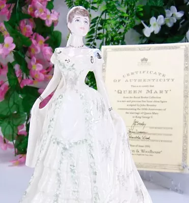Buy Coalport Figurine Queen Mary Royal Brides Limited Edition Certificate And Base • 84.99£