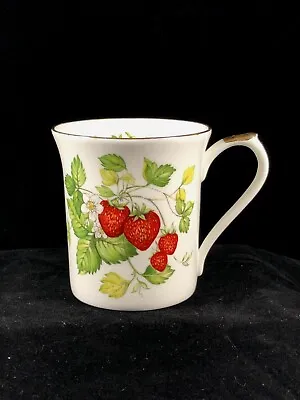 Buy Rare  QUEEN'S CHINA Virginia Strawberry   3 1/2  Flat Mug • 9.44£
