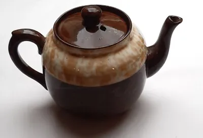 Buy Vintage Arthur Wood Style Teapot Mottled Cream And Brown Pottery Pot Tea Homewar • 7.99£