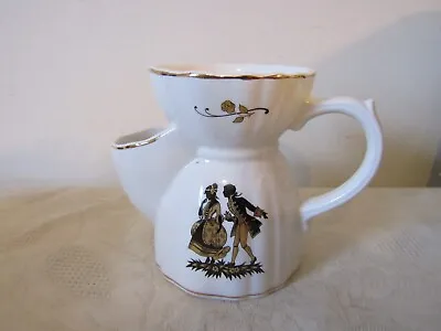 Buy Vintage Retro Lord Nelson Ware Pottery Shaving Mug Regency Couple Black Gold • 11.99£