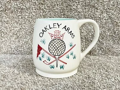 Buy Vintage Poole Pottery Mug Cup Oakley Arms Golf Design Broadstone Golf Club • 39.99£