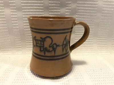 Buy Mzilikazi Handmade Pottery-Zimbabwe-Brown/Black Collector Mug • 10.41£