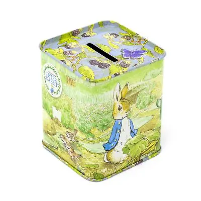 Buy Beatrix Potter Peter Rabbit Money Tin | Children's Square Piggy Bank Money Box • 10.99£