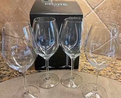 Buy Orrefors *MORE* Fine Crystal Wine Glasses Set Of 4  Erika Lagerbielke Design NIB • 76.88£