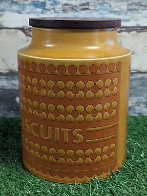 Buy Vintage Hornsea Pottery Saffron Biscuit Canister Jar.  1970s With Lid In Good Co • 20£
