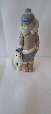 Buy Lladro Eskimo With Polar Bear Cub • 22.99£