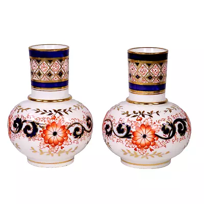 Buy Victorian Imari Porcelain Vases Gaudy Arts Crafts Minerva Fenton Crown Staffs • 220£