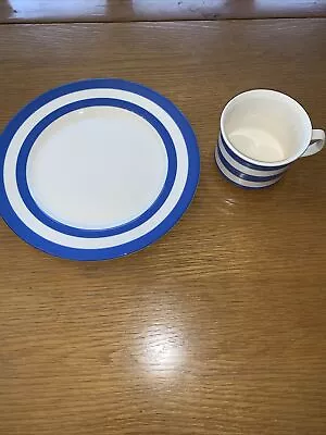 Buy T.g. Green Cornish Kitchen Ware 9  Vintage Dinner Plate And Cup • 30£