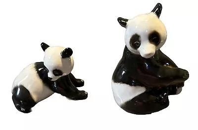 Buy Vintage Lomonosov Imperial Russian Porcelain Pair Of Panda Figurines ~ USSR • 24.62£