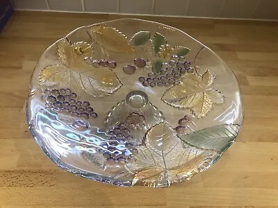 Buy Vintage SOGA Japan Glass Coloured Pedestal Fruit Bowl Dish • 9£