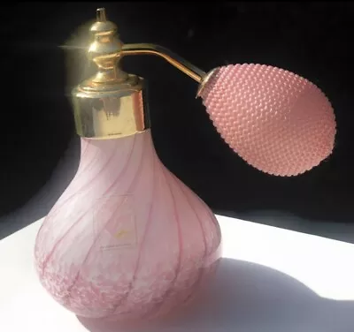 Buy Caithness Glass Pink Ornate Luxury Perfume Bottle Atomiser Fragrance Sprayer • 29£