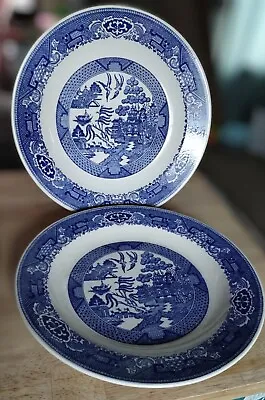 Buy Willow Ware By Royal China Blue White Round Serving Platters Chop Underglazed 2  • 18.04£