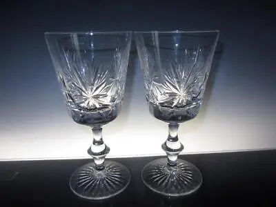 Buy Two (2) Edinburgh Crystal  Star Of Edinburgh  Water Goblets 7 1/8  (script Mark) • 49.99£