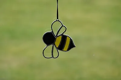 Buy Stained Glass Suncatcher/Window Hanger Bumble Bee Ornament Gift/Home/Ornament • 18£