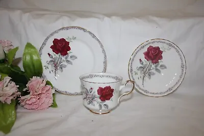 Buy 10973!  Vintage Royal Stafford  Roses To Remember  Tea Trio Cup Saucer Tea Plate • 10£
