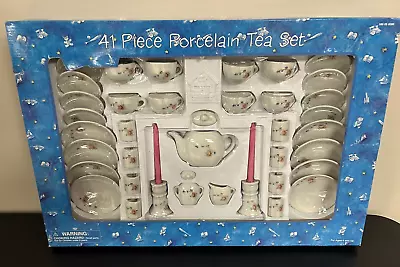 Buy Children's 41-pc Porcelain Tea Set 8 Place Settings 1995 Dayton Hudson Corp NOS • 22.63£