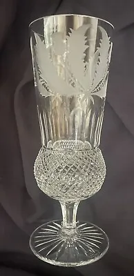 Buy Edinburgh Crystal Thistle Pattern - Champagne Flute Glass 17.5 Cms High • 77£