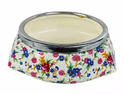 Buy Royal Winton Pre 1960 Old Cottage Chintz Salad Serving Bowl With Metal Trim • 135£