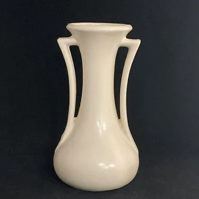 Buy McCoy USA Matte Double Handled Vase Art Deco American Pottery 9.5in High Crazing • 38.51£