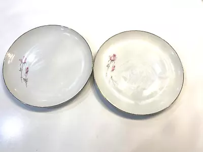 Buy Rose China Duet #3306 Japan Dinner Plates Set Of 2 Replacements • 14.20£