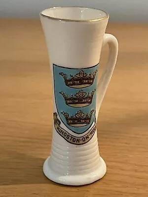 Buy W H Goss Crested China - Two Handled Tyg - Kingston On Hull • 4£