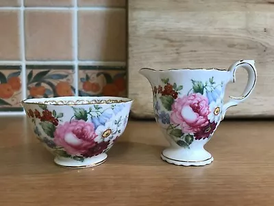 Buy Crown Staffordshire Sugar Bowl & Cream Jug - England's Bouquet • 20£