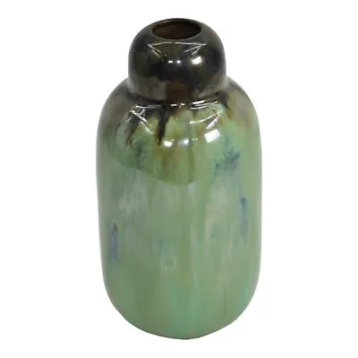 Buy Fulper C1910 First Fifteen Arts And Crafts Pottery Black Green Flambe Vase 12 • 932.10£
