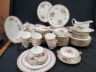 Buy Lot Of 100pc Royal Crown Derby-Derby Posies 7 Pc Dinner Set For 11 W/Serving  • 2,383.03£