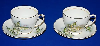 Buy Duchess Lily Of The Valley 2 X Breakfast Cups And Saucers. • 12.99£