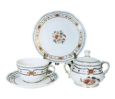 Buy Richard Ginori Italy TAORMINA Porcelain Scalloped Rust Floral Dinnerware CHOICE • 34.97£