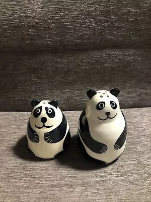 Buy Vintage Karen Donleavy Ceramic Shakers Pandas Shaped Art Pottery Made • 17.99£