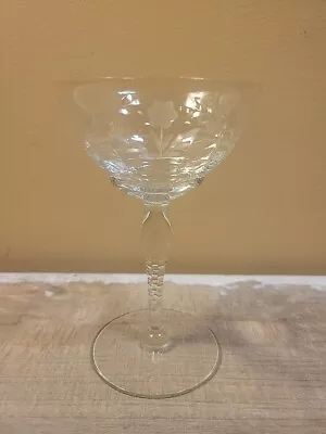 Buy Antique Continental Cut Crystal Champage Coupe Glass • 24.01£
