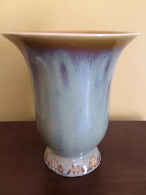Buy General Ceramics Art Decobell Shape Vase Flambe' Glaze, Tan Color • 47.42£
