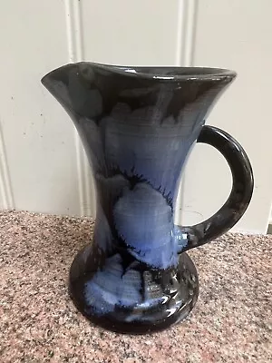 Buy Ewenny Pottery Small Jug Studio Art Pottery Black & Blue Glaze • 5£