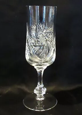 Buy Cut Crystal Star Of David Pinwheel Glasses - 3 Champagne Flutes • 23.70£